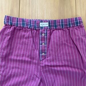 Pink Striped Pajama Pants